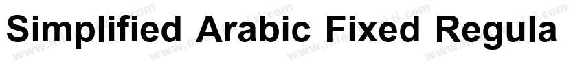 Simplified Arabic Fixed Regular字体转换